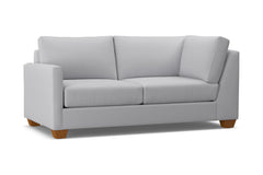 Tuxedo Left Arm Corner Apt Size Sofa :: Leg Finish: Pecan / Configuration: LAF - Chaise on the Left