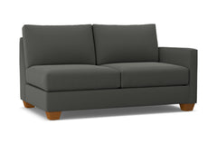 Tuxedo Right Arm Apartment Size Sofa :: Leg Finish: Pecan / Configuration: RAF - Chaise on the Right