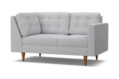 Logan Right Arm Corner Loveseat :: Leg Finish: Pecan / Configuration: RAF - Chaise on the Right