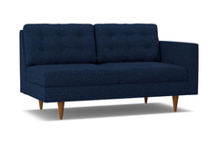 Logan Right Arm Apartment Size Sofa :: Leg Finish: Pecan / Configuration: RAF - Chaise on the Right