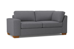 Melrose Left Arm Corner Apt Size Sofa :: Leg Finish: Pecan / Configuration: LAF - Chaise on the Left