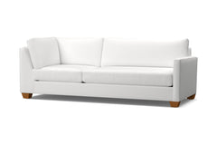 Tuxedo Right Arm Corner Sofa :: Leg Finish: Pecan / Configuration: RAF - Chaise on the Right