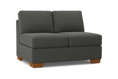 Melrose Armless Loveseat :: Leg Finish: Pecan