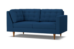 Logan Right Arm Corner Apt Size Sofa :: Leg Finish: Pecan / Configuration: RAF - Chaise on the Right