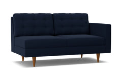 Logan Right Arm Apartment Size Sofa :: Leg Finish: Pecan / Configuration: RAF - Chaise on the Right