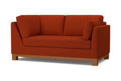 Avalon Right Arm Corner Apt Size Sofa :: Leg Finish: Pecan / Configuration: RAF - Chaise on the Right