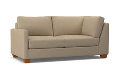 Tuxedo Left Arm Corner Apt Size Sofa :: Leg Finish: Pecan / Configuration: LAF - Chaise on the Left