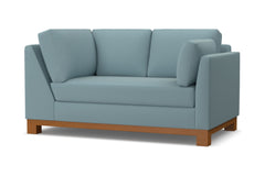 Avalon Right Arm Corner Loveseat :: Leg Finish: Pecan / Configuration: RAF - Chaise on the Right