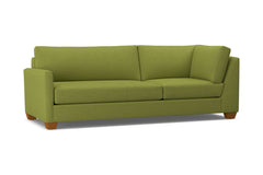 Tuxedo Left Arm Corner Sofa :: Leg Finish: Pecan / Configuration: LAF - Chaise on the Left