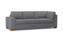 Melrose Left Arm Corner Sofa :: Leg Finish: Pecan / Configuration: LAF - Chaise on the Left