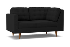 Logan Left Arm Corner Loveseat :: Leg Finish: Pecan / Configuration: LAF - Chaise on the Left