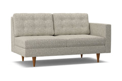 Logan Right Arm Apartment Size Sofa :: Leg Finish: Pecan / Configuration: RAF - Chaise on the Right