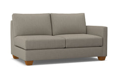 Tuxedo Right Arm Apartment Size Sofa :: Leg Finish: Pecan / Configuration: RAF - Chaise on the Right