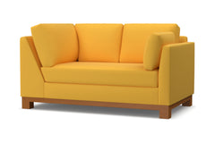 Avalon Right Arm Corner Loveseat :: Leg Finish: Pecan / Configuration: RAF - Chaise on the Right