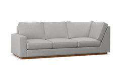 Harper Left Arm Corner Sofa :: Leg Finish: Pecan / Configuration: LAF - Chaise on the Left