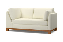 Avalon Right Arm Corner Apt Size Sofa :: Leg Finish: Pecan / Configuration: RAF - Chaise on the Right