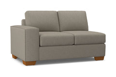 Melrose Left Arm Loveseat :: Leg Finish: Pecan / Configuration: LAF - Chaise on the Left