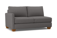 Tuxedo Left Arm Apartment Size Sofa :: Leg Finish: Pecan / Configuration: LAF - Chaise on the Left