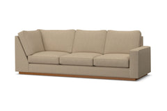 Harper Right Arm Corner Sofa :: Leg Finish: Pecan / Configuration: RAF - Chaise on the Right