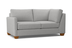 Tuxedo Left Arm Corner Loveseat :: Leg Finish: Pecan / Configuration: LAF - Chaise on the Left