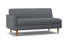 Monroe Left Arm Apartment Size Sofa :: Leg Finish: Pecan / Configuration: LAF - Chaise on the Left