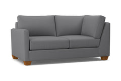 Tuxedo Left Arm Corner Loveseat :: Leg Finish: Pecan / Configuration: LAF - Chaise on the Left