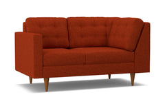 Logan Left Arm Corner Loveseat :: Leg Finish: Pecan / Configuration: LAF - Chaise on the Left