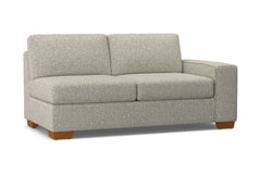 Melrose Right Arm Apartment Size Sofa :: Leg Finish: Pecan / Configuration: RAF - Chaise on the Right