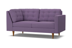 Logan Right Arm Corner Apt Size Sofa :: Leg Finish: Pecan / Configuration: RAF - Chaise on the Right