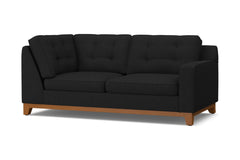 Brentwood Right Arm Corner Apt Size Sofa :: Leg Finish: Pecan / Configuration: RAF - Chaise on the Right