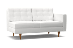 Logan Right Arm Apartment Size Sofa :: Leg Finish: Pecan / Configuration: RAF - Chaise on the Right