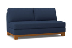 Avalon Armless Apartment Size Sofa :: Leg Finish: Pecan