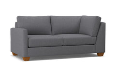 Tuxedo Left Arm Corner Apt Size Sofa :: Leg Finish: Pecan / Configuration: LAF - Chaise on the Left