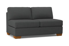 Melrose Armless Apartment Size Sofa :: Leg Finish: Pecan