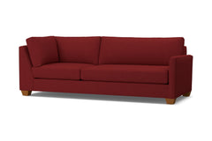 Tuxedo Right Arm Corner Sofa :: Leg Finish: Pecan / Configuration: RAF - Chaise on the Right