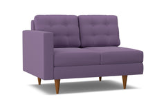 Logan Left Arm Loveseat :: Leg Finish: Pecan / Configuration: LAF - Chaise on the Left