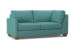 Tuxedo Left Arm Corner Apt Size Sofa :: Leg Finish: Pecan / Configuration: LAF - Chaise on the Left