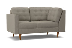 Logan Left Arm Corner Loveseat :: Leg Finish: Pecan / Configuration: LAF - Chaise on the Left