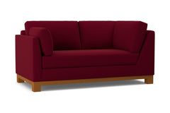 Avalon Left Arm Corner Apt Size Sofa :: Leg Finish: Pecan / Configuration: LAF - Chaise on the Left