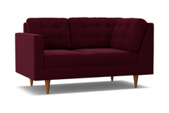 Logan Left Arm Corner Loveseat :: Leg Finish: Pecan / Configuration: LAF - Chaise on the Left