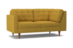 Logan Left Arm Corner Apt Size Sofa :: Leg Finish: Pecan / Configuration: LAF - Chaise on the Left