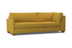 Tuxedo Left Arm Corner Sofa :: Leg Finish: Pecan / Configuration: LAF - Chaise on the Left