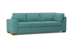 Melrose Left Arm Corner Sofa :: Leg Finish: Pecan / Configuration: LAF - Chaise on the Left