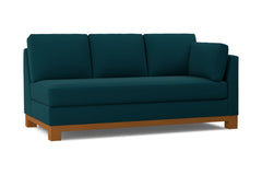 Avalon Right Arm Sofa :: Leg Finish: Pecan / Configuration: RAF - Chaise on the Right