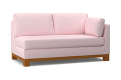 Avalon Right Arm Apartment Size Sofa :: Leg Finish: Pecan / Configuration: RAF - Chaise on the Right