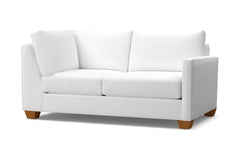 Tuxedo Right Arm Corner Loveseat :: Leg Finish: Pecan / Configuration: RAF - Chaise on the Right