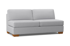 Melrose Armless Sofa :: Leg Finish: Pecan