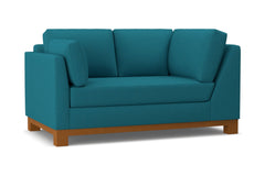 Avalon Left Arm Corner Loveseat :: Leg Finish: Pecan / Configuration: LAF - Chaise on the Left