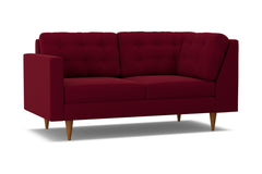 Logan Left Arm Corner Apt Size Sofa :: Leg Finish: Pecan / Configuration: LAF - Chaise on the Left