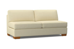 Melrose Armless Sofa :: Leg Finish: Pecan